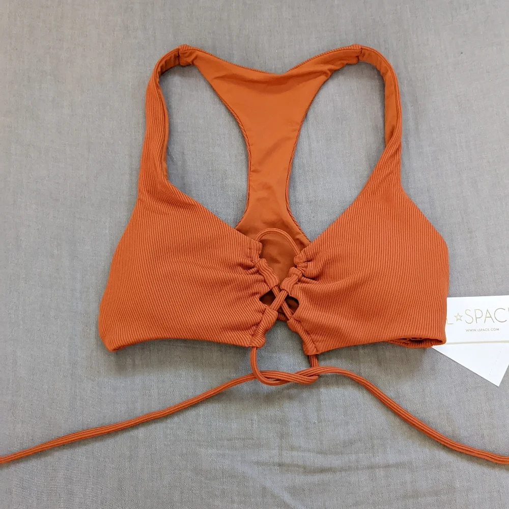 L*Space Dax Cabana Bikini Set Amber Ribbed